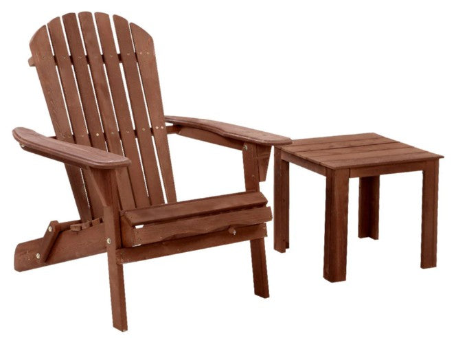 Garden outdoor folding chair and table